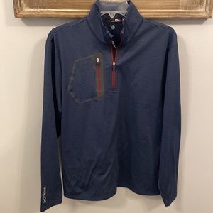 RLX Ralph Lauren Blue Quarter-Zip Sweatshirt